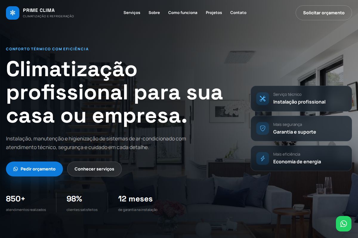 Prévia do modelo Prime Clima