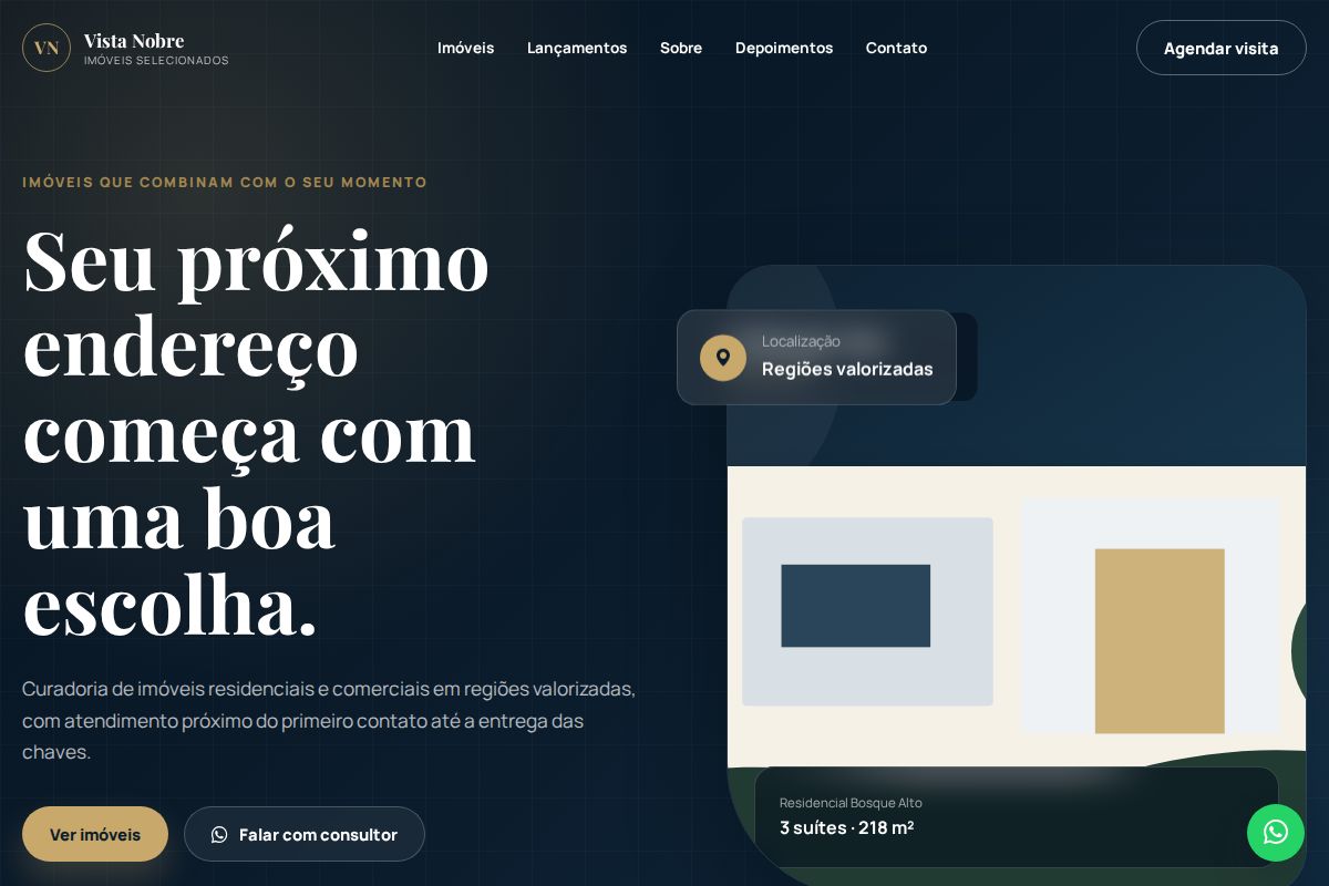 Prévia do modelo Vista Nobre Imoveis